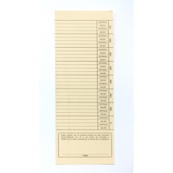 Tarjeta checadora quincenal T-6