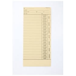 Tarjeta checadora semanal T-5