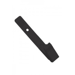 Portagafete plástico tipo broche negro (caiman)
